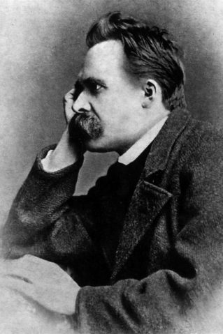 Bild: Friedrich Nietzsche (Urheber: Von Gustav-Adolf Schultze (d. 1897) - Nietzsche by Walter Kaufmann, Princeton Paperbacks, Fourth Edition. ISBN 0-691-01983-5, Gemeinfrei, https://commons.wikimedia.org/w/index.php?curid=95963)