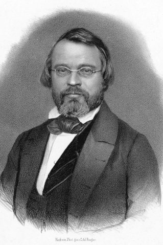 Bild: Otto Jahn (Urheber: Von C. Ad. Foegen - This image is available from Gallica Digital Library under the digital ID btv1b8421273hDiese Markierung zeigt nicht den Urheberrechts-Status des anhängenden Werks an. Es ist in jedem Falle zusätzlich eine normale Lizenz-Vorlage erforderlich. Siehe Commons:Lizenzen für weitere Informationen.English | Français | עברית | Magyar | Italiano | Nederlands | Slovenščina | Українська | +/−, Gemeinfrei, https://commons.wikimedia.org/w/index.php?curid=47561011)